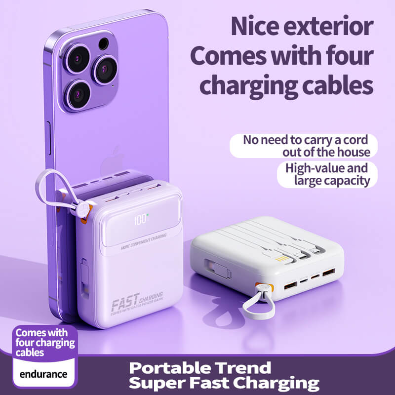 باور بانك STW محمول بسعة 20000 مللي أمبير – شحن فائق السرعة 120 واط، PD 20 واط، شاشة LED، تصميم صغير الحجم متعدد المنافذ