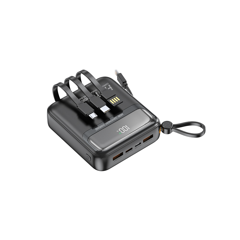 باور بانك STW محمول بسعة 20000 مللي أمبير – شحن فائق السرعة 120 واط، PD 20 واط، شاشة LED، تصميم صغير الحجم متعدد المنافذ